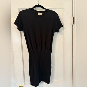 Nation Black T-shirt Dress
